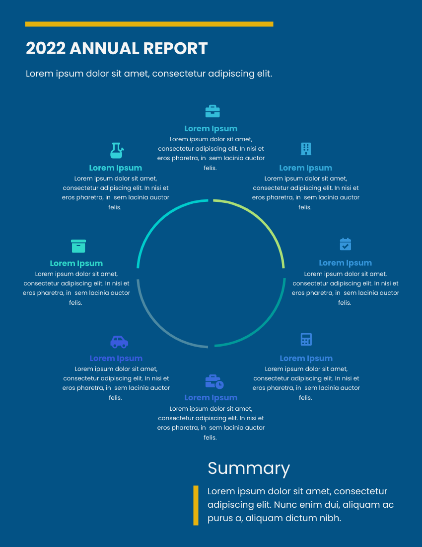 Report template: Annual Report Documents Reports (Created by Visual Paradigm Online's Report maker)