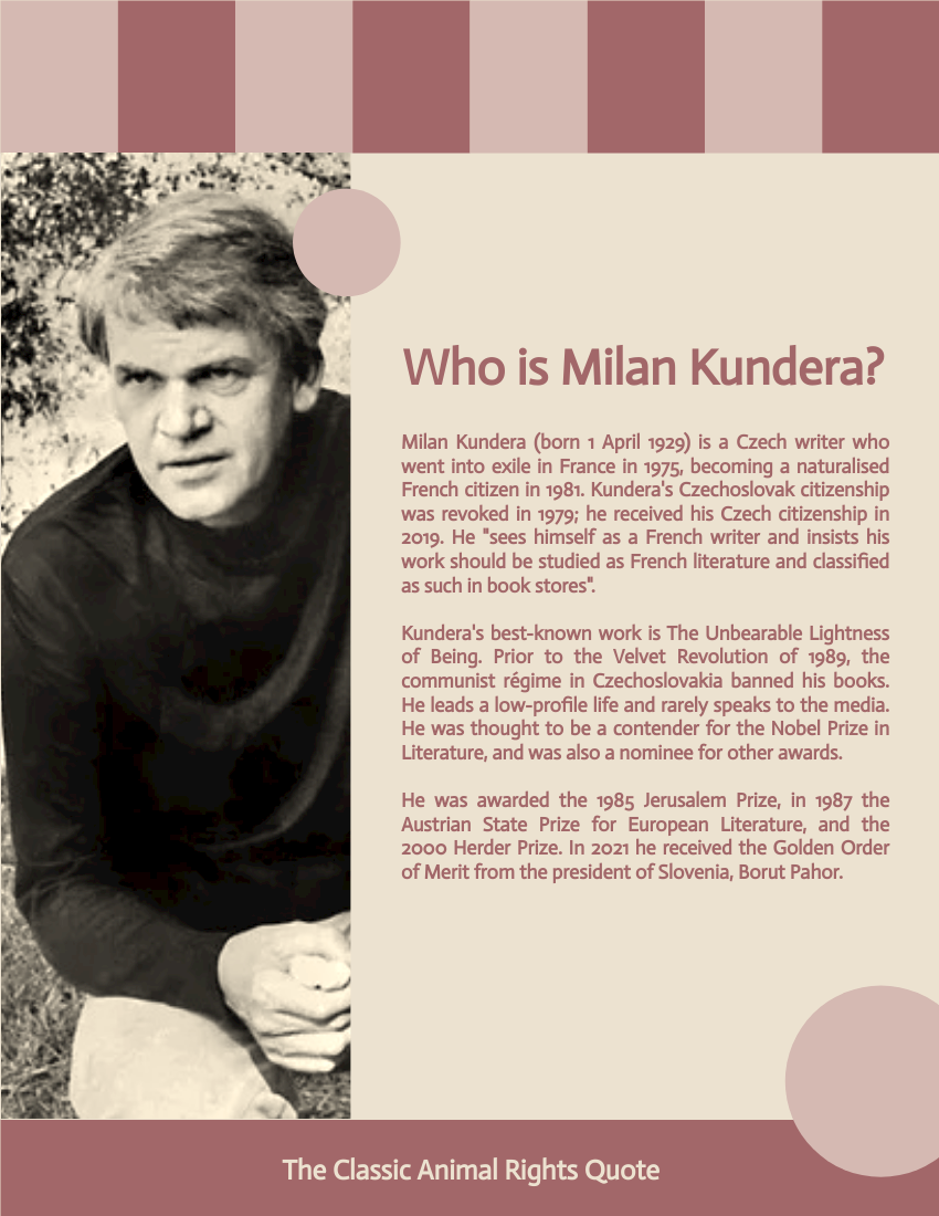 Milan Kundera Quote