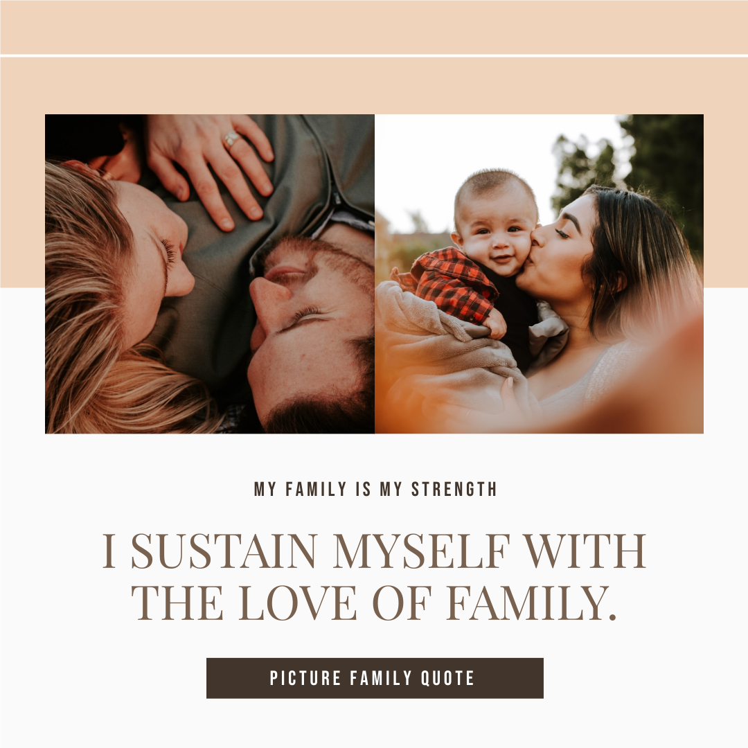 Instagram 帖子 模板。 Family Is Strength Instagram Post (由 Visual Paradigm Online 的Instagram 帖子軟件製作)