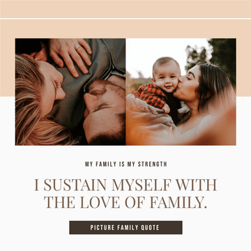 Instagram Posts template: Family Is Strength Instagram Post (Created by Visual Paradigm Online's Instagram Posts maker)