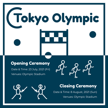 Instagram Post template: Tokyo Olympic Ceremony Instagram Post (Created by Visual Paradigm Online's Instagram Post maker)