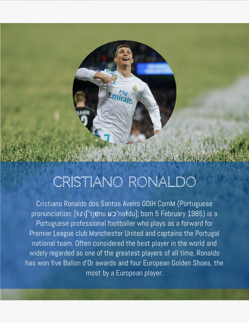 Quote 模板。Your love makes me strong, your hate makes me unstoppable. - Cristiano Ronaldo (由 Visual Paradigm Online 的Quote软件制作)