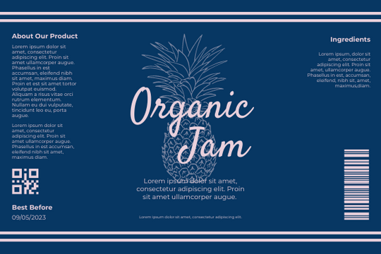 Organic Jam Label