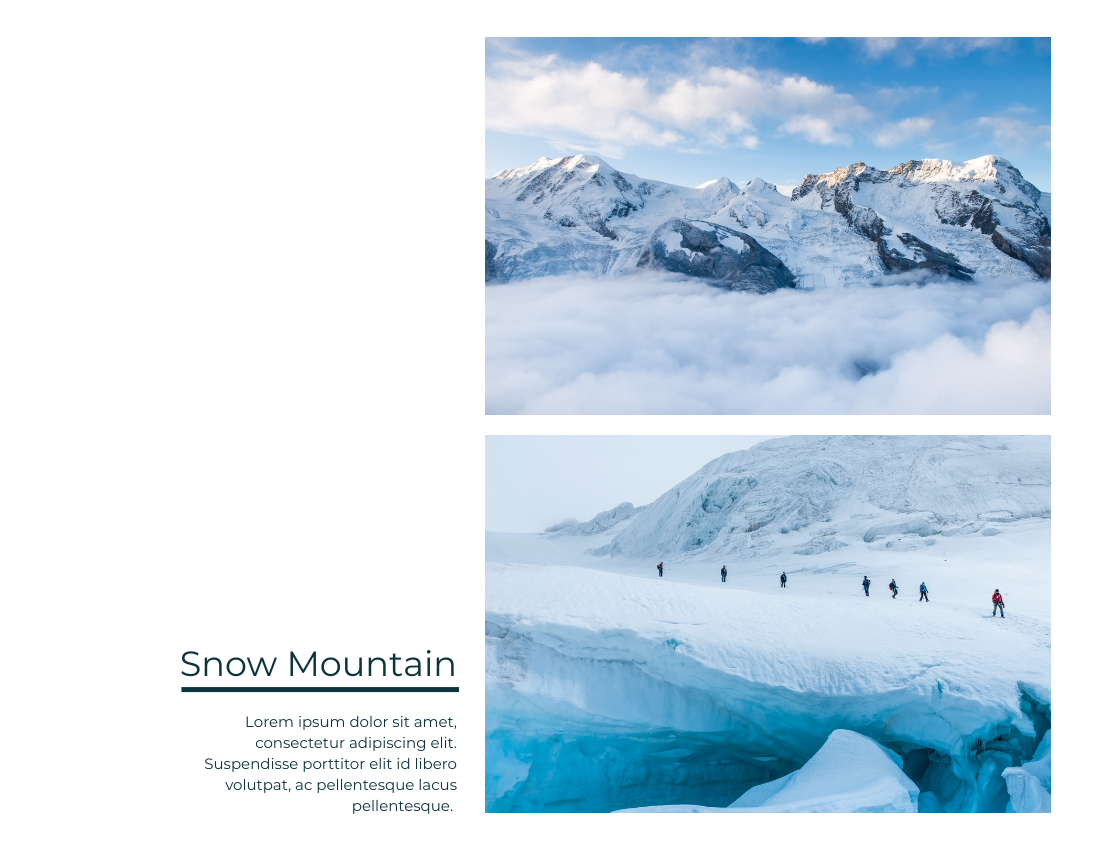 Mountain Travel Photo Book