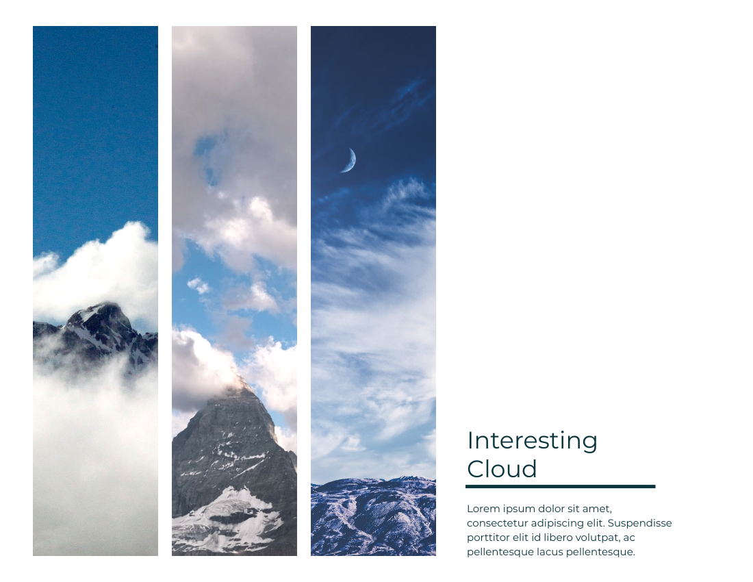 旅行照相簿 模板。 Mountain Travel Photo Book (由 Visual Paradigm Online 的旅行照相簿軟件製作)