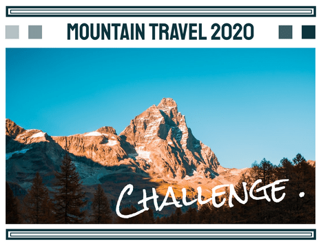 Travel Photo Book template: Mountain Travel Photo Book (Created by InfoART's  marker)