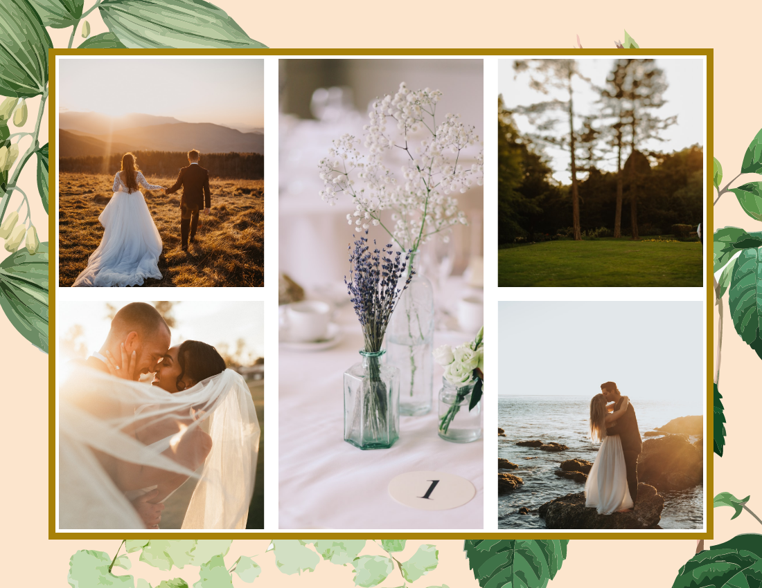 Wedding Photo Book template: Roses Wedding Photo Book (Created by Visual Paradigm Online's Wedding Photo Book maker)