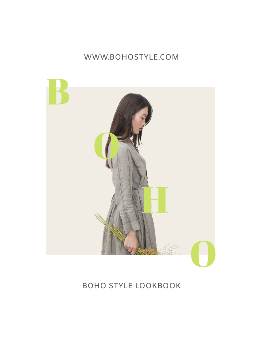 Lookbook template: Boho Style Lookbook (Created by Flipbook's Lookbook maker)