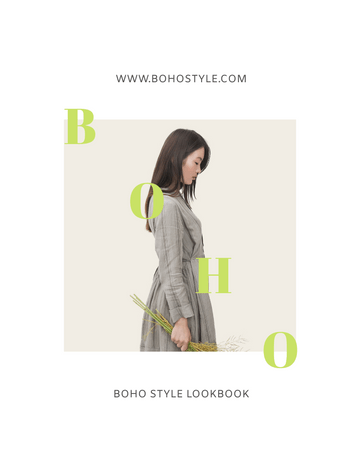 Lookbook template: Boho Style Lookbook (Created by InfoART's  marker)