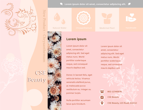 Brochure template: Beauty Product Brochure (Created by Visual Paradigm Online's Brochure maker)