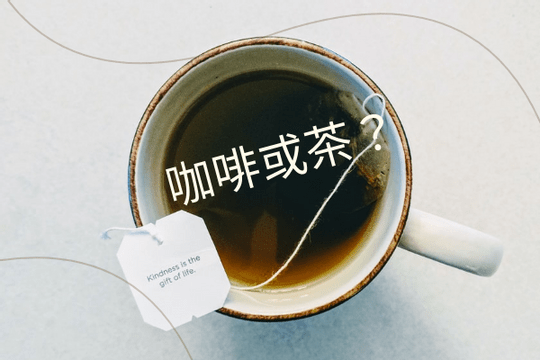 Editable greetingcards template:咖啡或茶贺卡