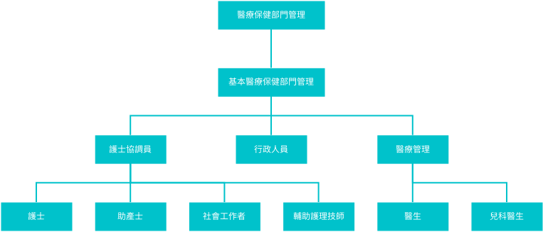 衛生保健部門組織結構圖 (組織結構圖 Example)