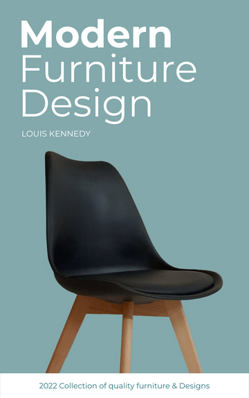 Editable bookcovers template:Simple Modern Furniture Design Book Cover