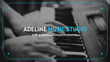 Blue Music Studio Business Card