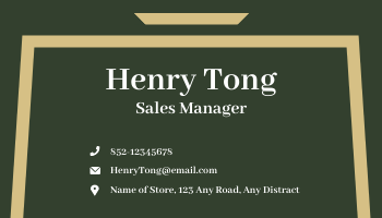Formal Clothing Store Business Cards