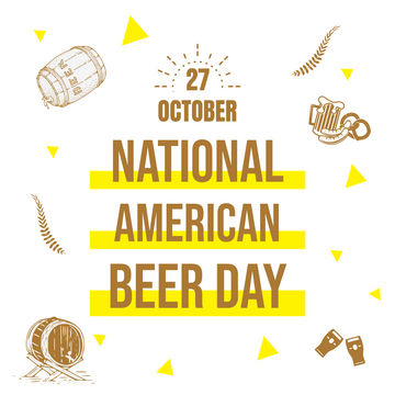 Editable instagramposts template:National American Beer Day Instagram Post