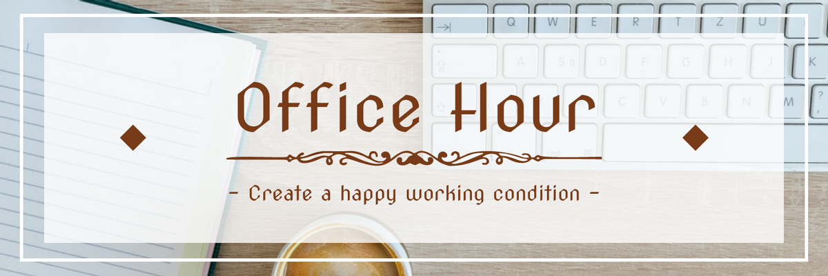 Office Theme Twitter Header In Bright Colour Tone 