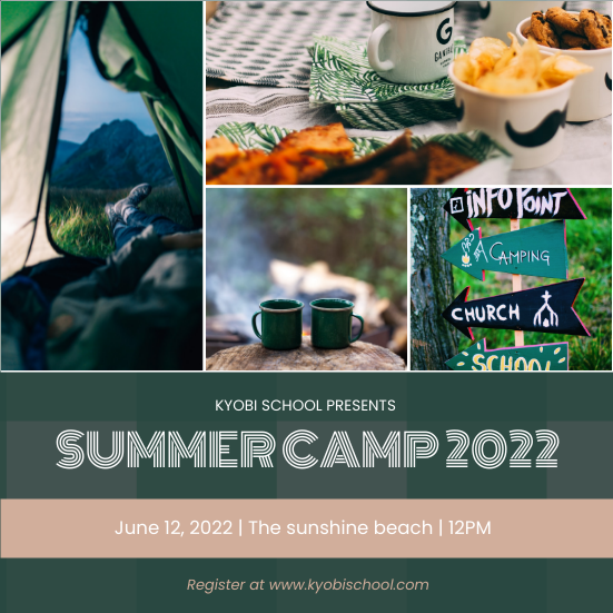 Invitation template: School Summer Camp Invitation (Created by Visual Paradigm Online's Invitation maker)