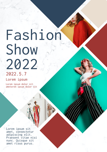 海報 template: Fashion Show Poster (Created by InfoART's  marker)