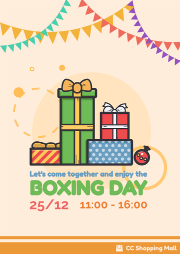 Flyer template: Boxing Day Event Flyer (Created by Visual Paradigm Online's Flyer maker)