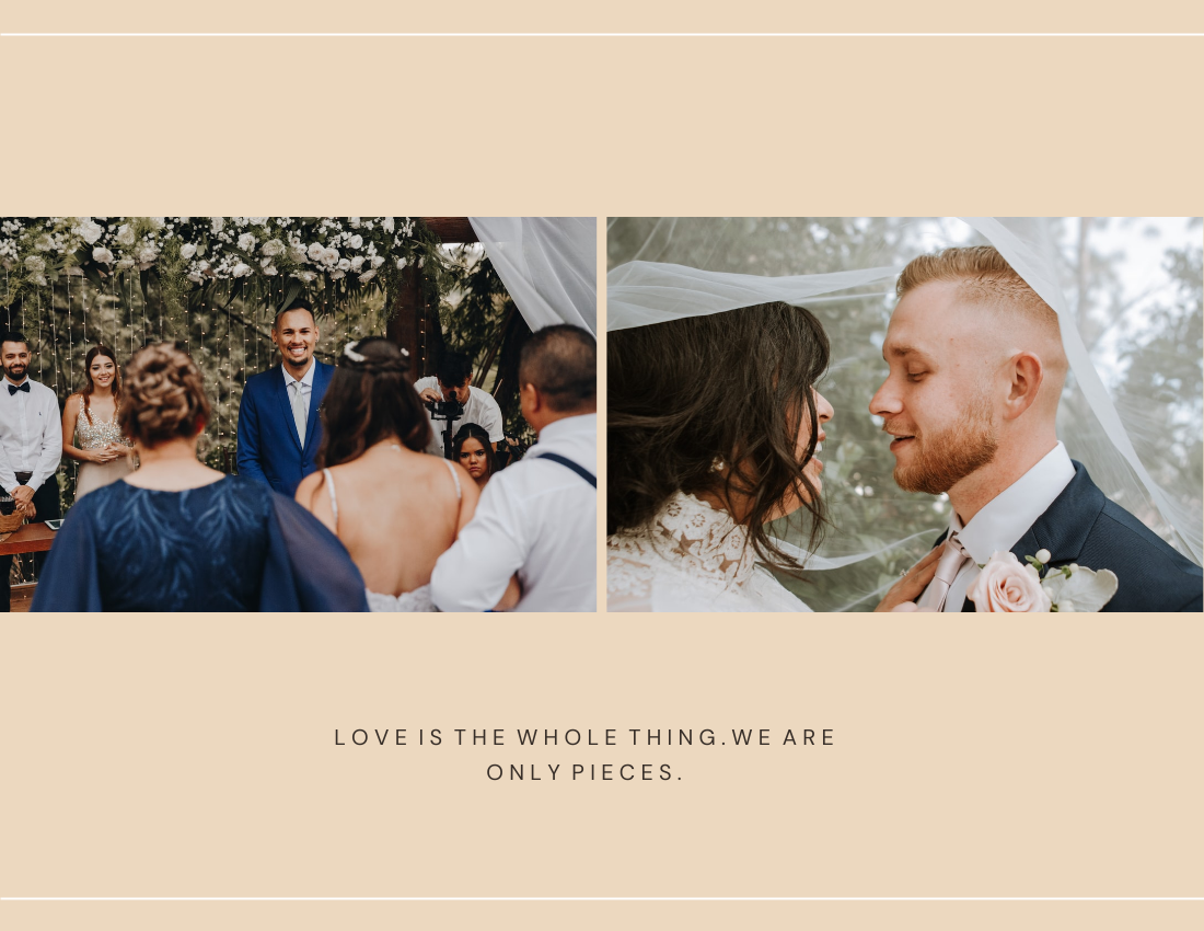 Wedding Photo Book template: Romantic Wedding Anniversary Photo Book (Created by Visual Paradigm Online's Wedding Photo Book maker)