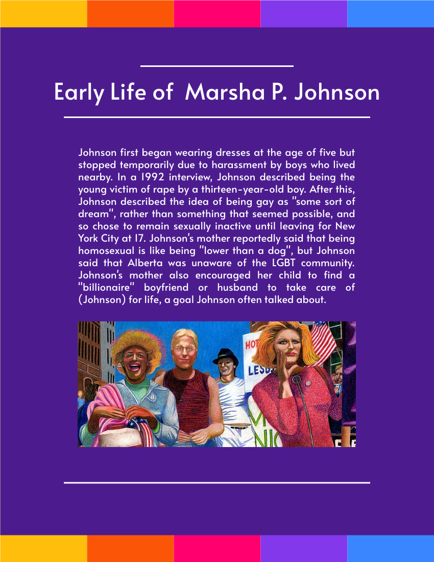 Marsha P. Johnson Biography