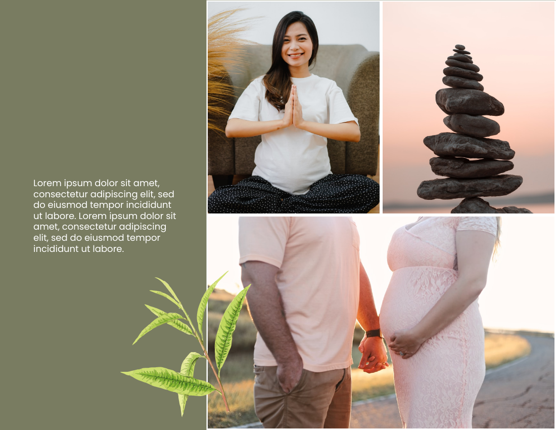 家庭照片簿 模板。Pregnancy Family Photo Book (由 Visual Paradigm Online 的家庭照片簿软件制作)