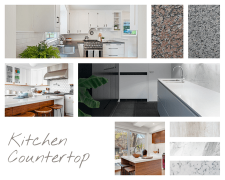 Mood Boards template: Kitchen Counter Mood Board (Created by Visual Paradigm Online's Mood Boards maker)