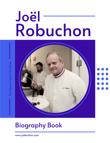 Biography 模板。 Joël Robuchon Biography (由 Visual Paradigm Online 的Biography軟件製作)