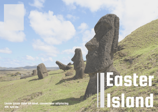 Postcard template: Easter Island Postcard (Created by Visual Paradigm Online's Postcard maker)