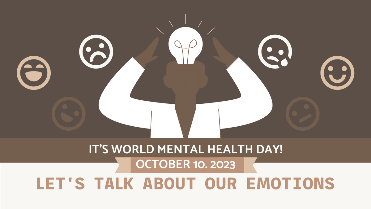 Twitter Post template: Mental Health Day Awareness Twitter Post (Created by InfoART's Twitter Post maker)