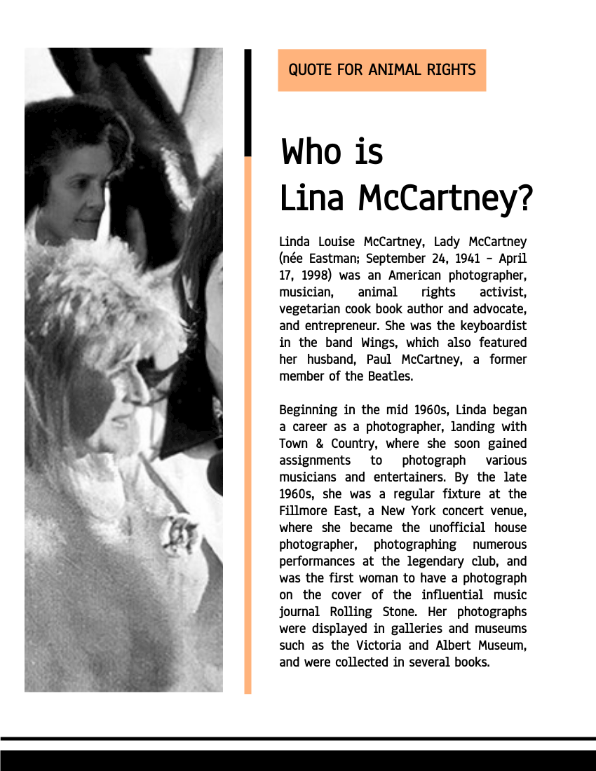 Linda McCartney Quote
