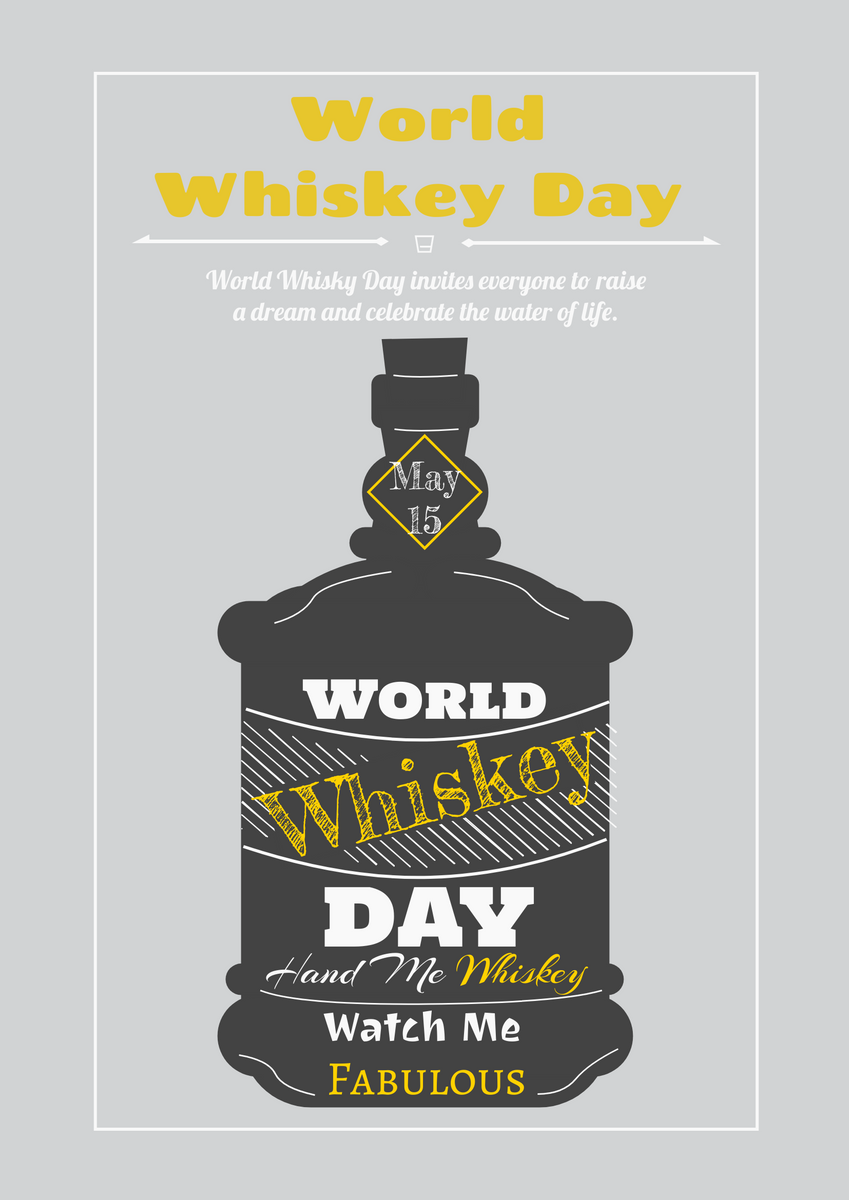 Poster template: World Whiskey Day Graphic Poster (Created by InfoART's Poster maker)