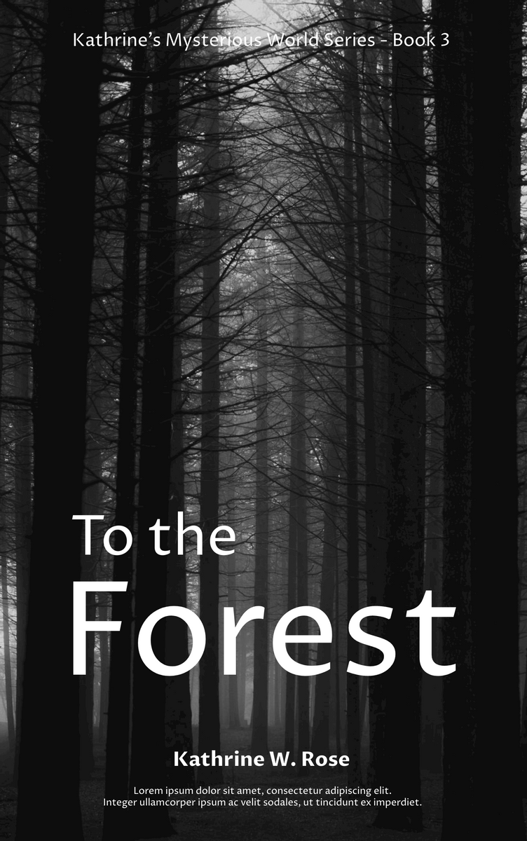 Mystery Fiction Book Cover With Theme Of Forest