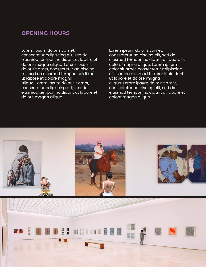 Catalog template: Art Gallery Catalog (Created by Visual Paradigm Online's Catalog maker)