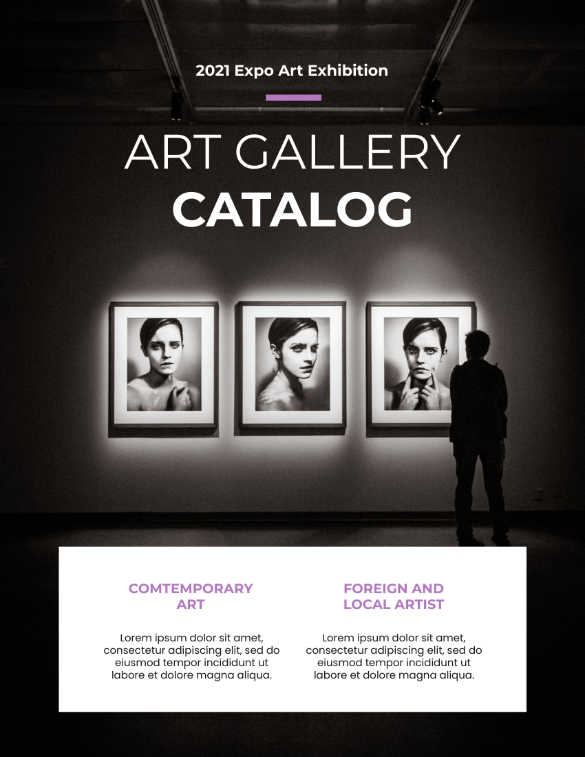 Catalog template: Art Gallery Catalog (Created by Flipbook's Catalog maker)