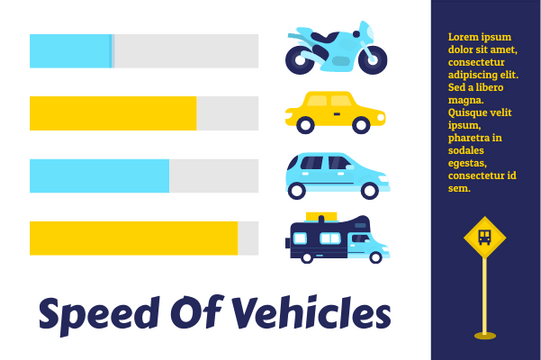 Transport template: Speed Of Vehicles (Created by Visual Paradigm Online's Transport maker)