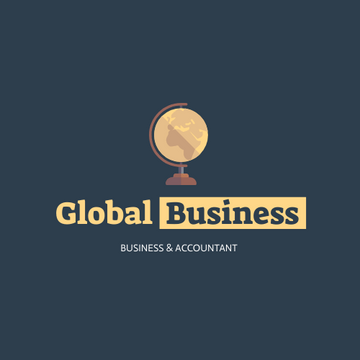 Logo template: Earth Logo Generated For Global Business And Accounting Company (Created by Visual Paradigm Online's Logo maker)