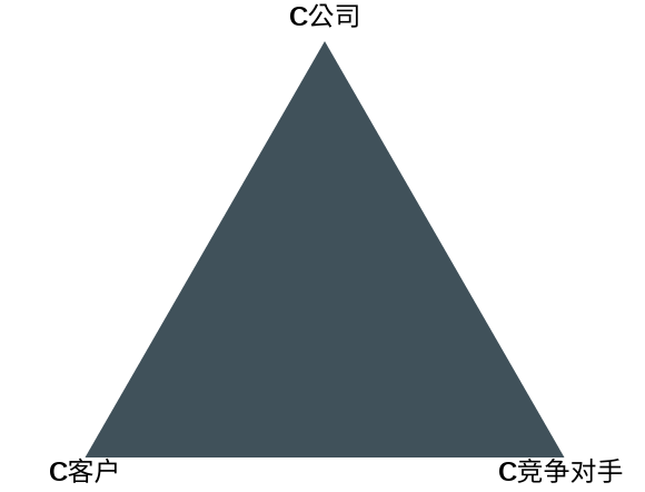 Ohmaes 3C 模型 模板。大前战略三角区 (由 Visual Paradigm Online 的Ohmaes 3C 模型软件制作)