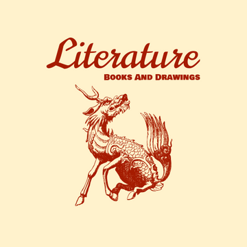 Elaphurus Davidianus Logo Created For Store Selling Chinese Literature Goods