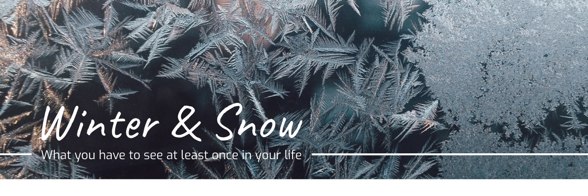Photography Twitter Header With Theme Of Winter And Snow