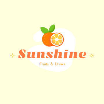 Editable logos template:Colourful Logo Generated For Store Selling Fruit And Drinks