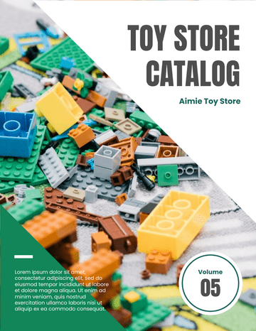 产品目录 模板。Toy Store Catalog (由 Visual Paradigm Online 的产品目录软件制作)