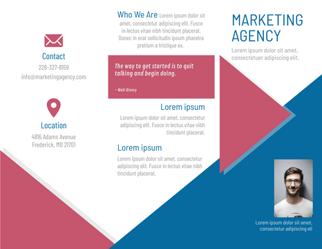 Brochure template: Marketing Agency Brochure (Created by Visual Paradigm Online's Brochure maker)