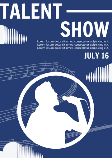 Flyer template: Talent Show Flyer (Created by Visual Paradigm Online's Flyer maker)