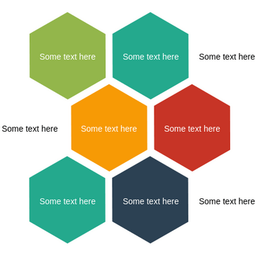 List template: Alternating Hexagons (Created by Visual Paradigm Online's List maker)