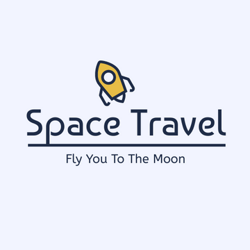 Editable logos template:Space Travel Logo