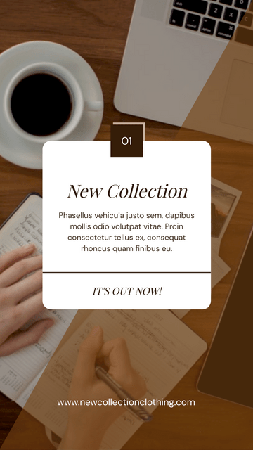 Editable instagramstories template:Fashion New Collection Instagram Story