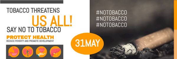 Email Header template: No Tobacco Day Tag Email Header (Created by Visual Paradigm Online's Email Header maker)