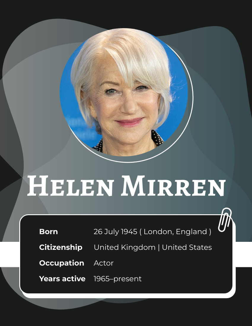 Helen Mirren Biography